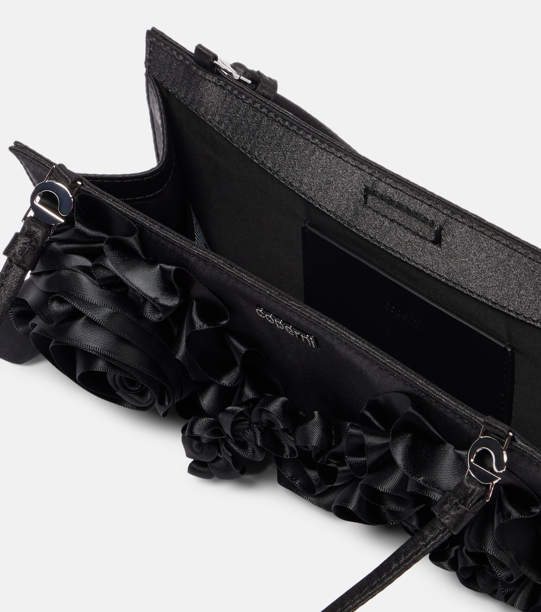 Clutch in raso con applicazioni | Coperni