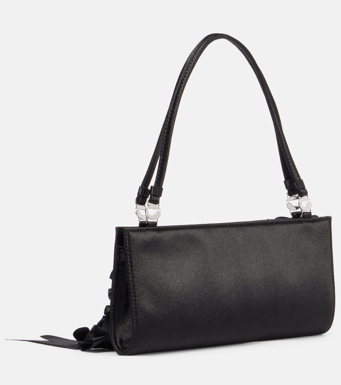 Clutch in raso con applicazioni | Coperni