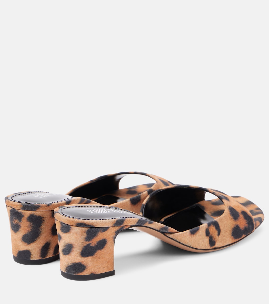 Lara leopard-print suede mules | Paris Texas
