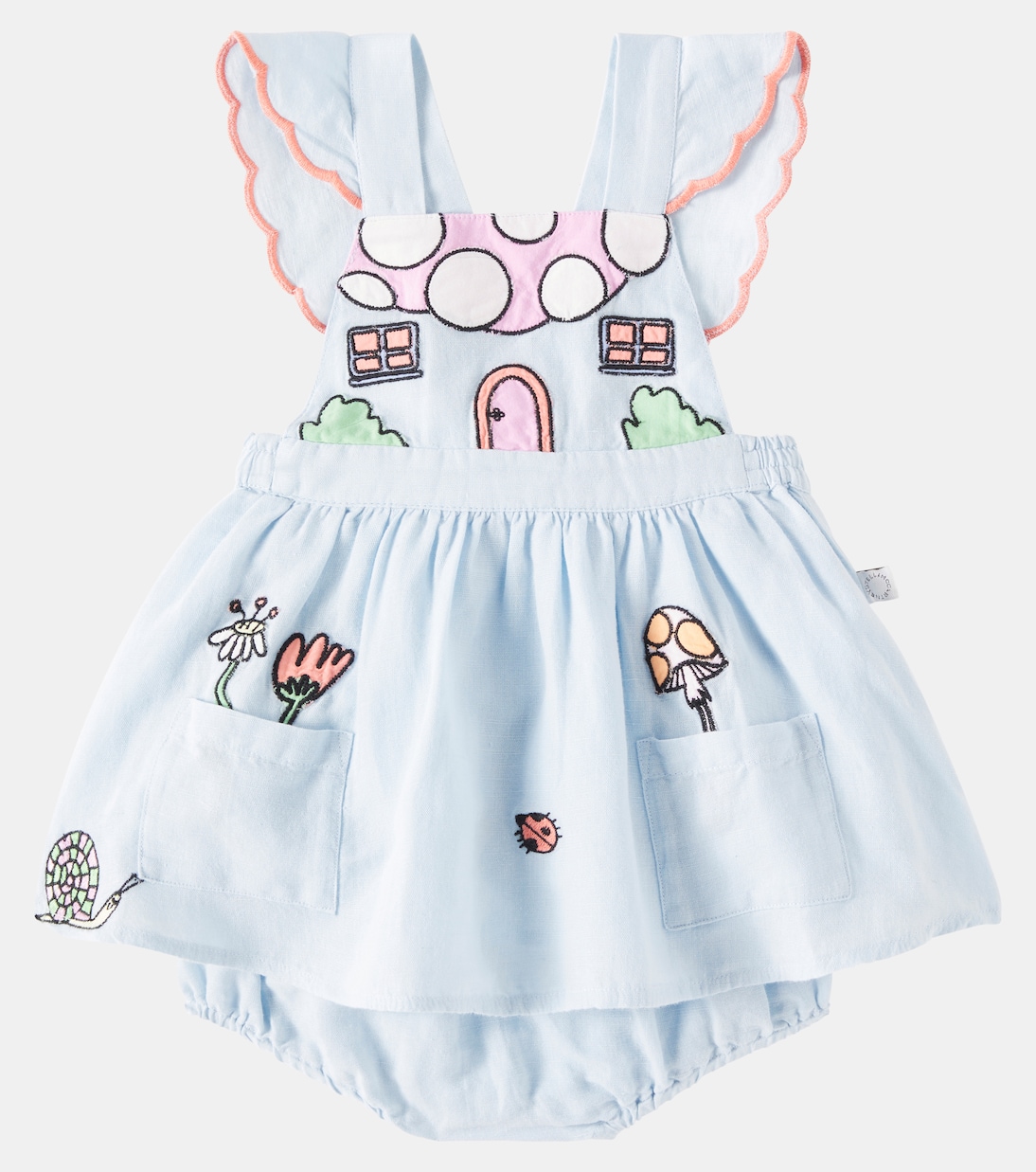 Baby - Abito in lino e cotone | Stella McCartney Kids
