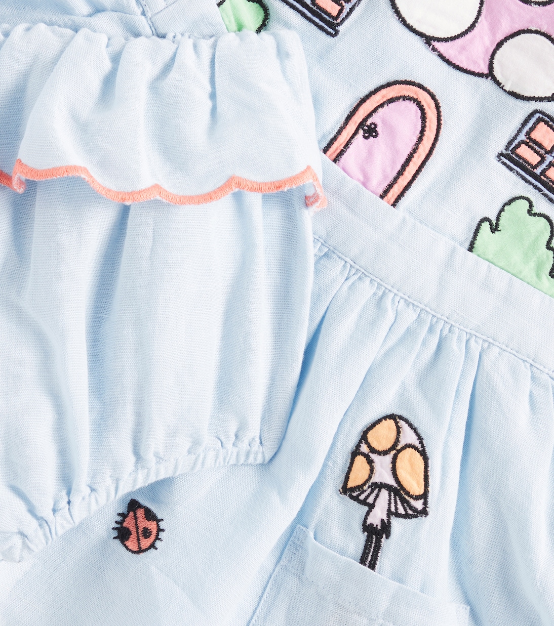 Baby - Abito in lino e cotone | Stella McCartney Kids