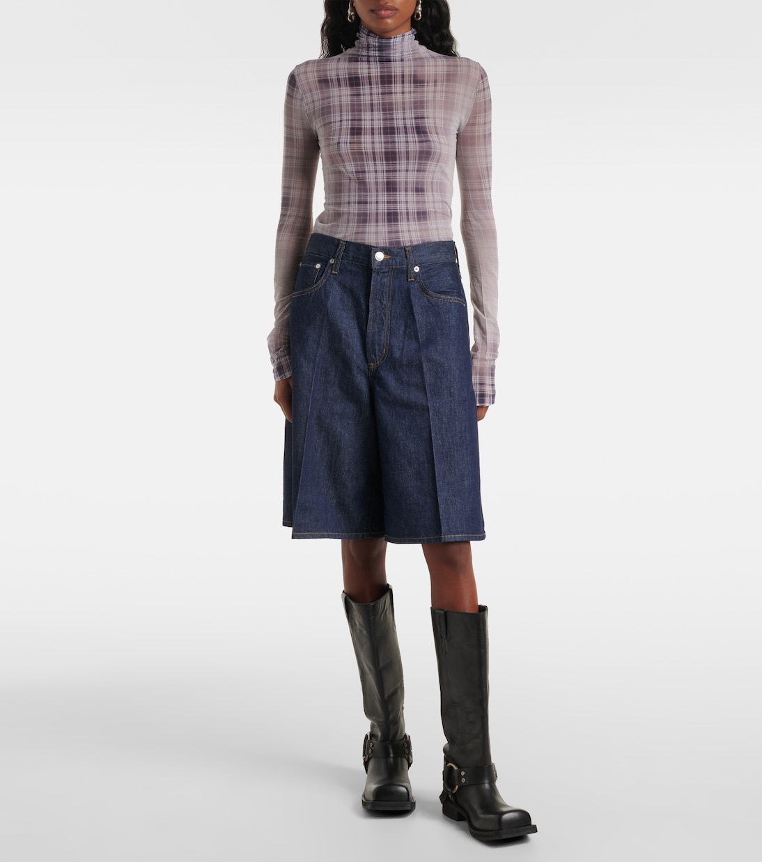 Bermuda di jeans Nolan a vita alta | Agolde