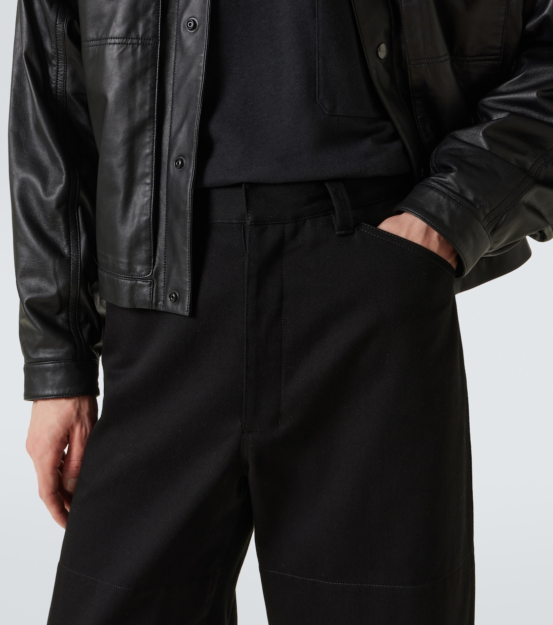 Pantaloni barrel in drill di cotone | Lemaire