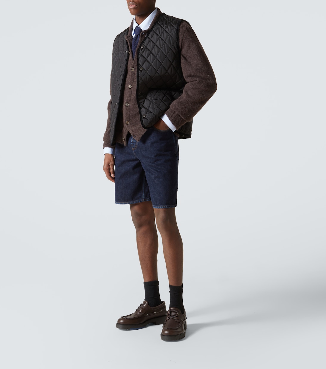 Mid-rise denim shorts | Burberry