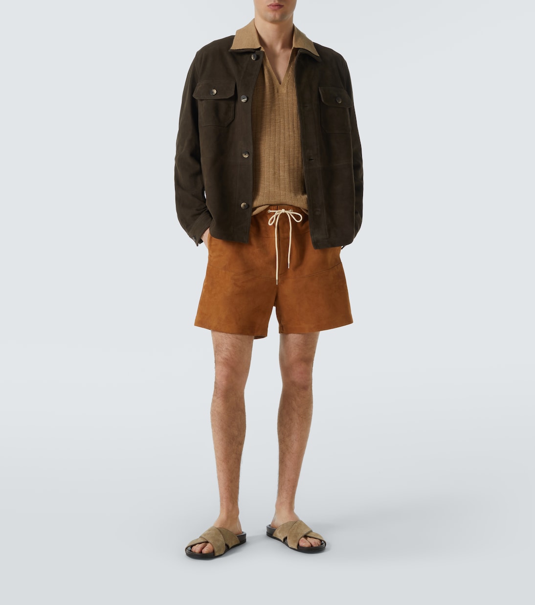 Giacca camicia Ravi in suede | Frescobol Carioca