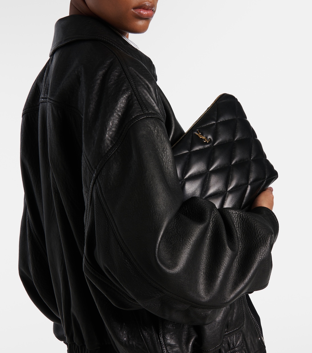 Clutch Sade aus Leder | Saint Laurent