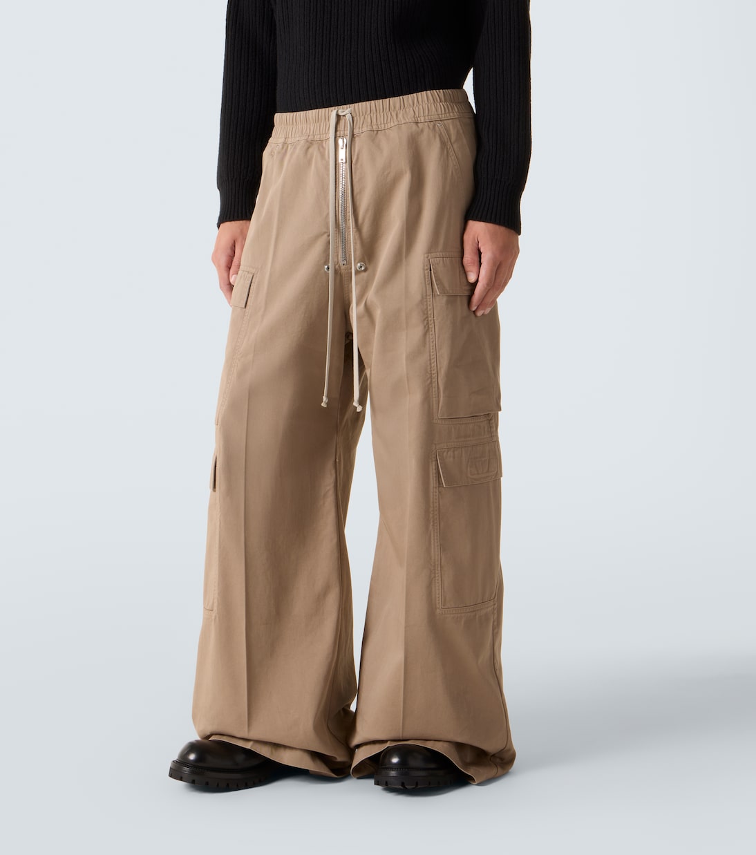 DRKSHDW cotton flannel cargo pants | Rick Owens