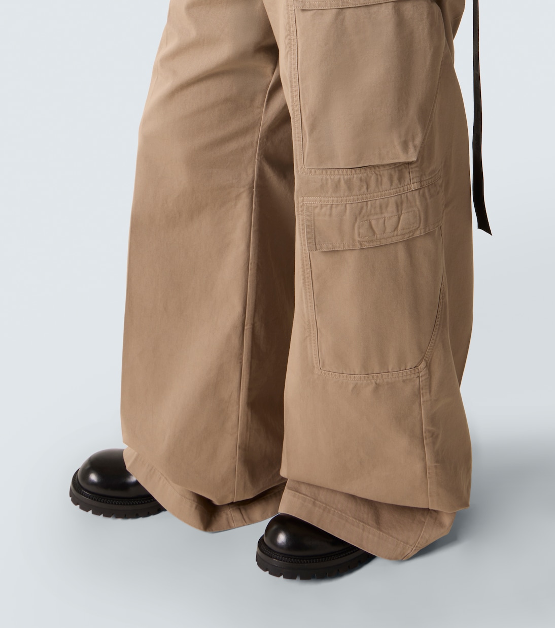 DRKSHDW cotton flannel cargo pants | Rick Owens