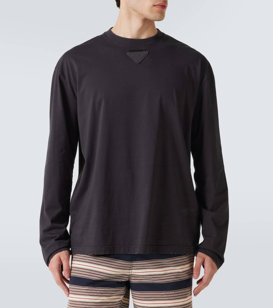 Camiseta de jersey de algodón | Prada