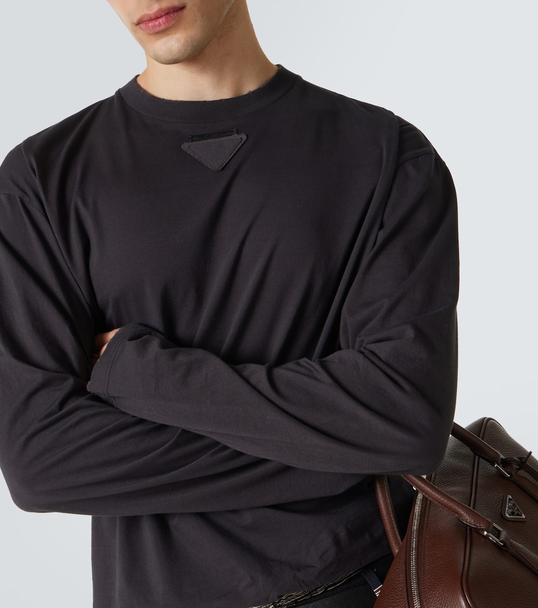 Camiseta de jersey de algodón | Prada