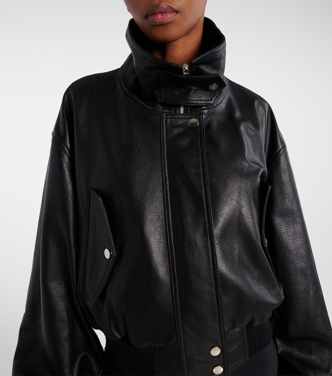 Chaqueta bomber Briar de piel | Nour Hammour
