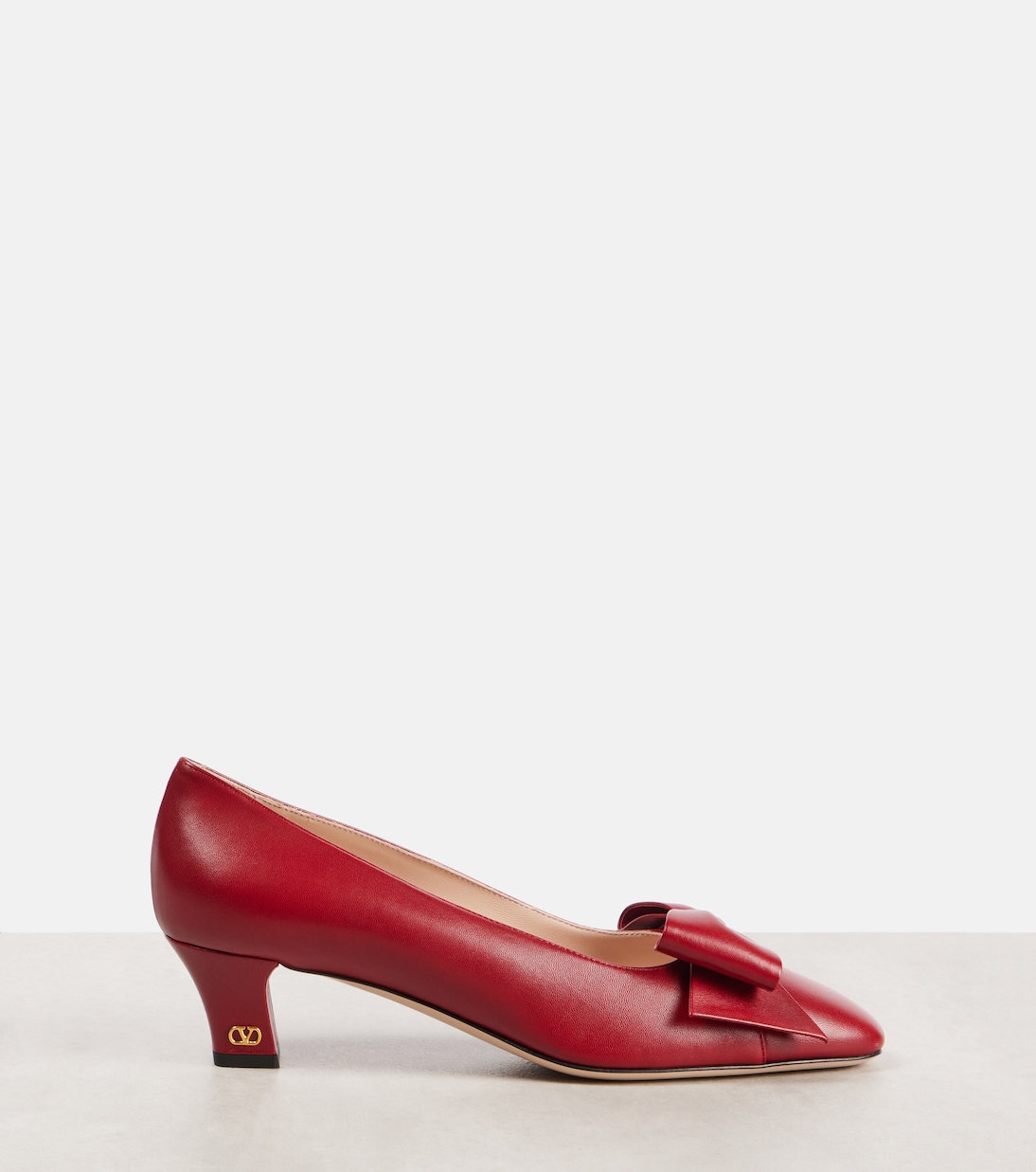 Bowow 45 bow-detail leather pumps | Valentino Garavani