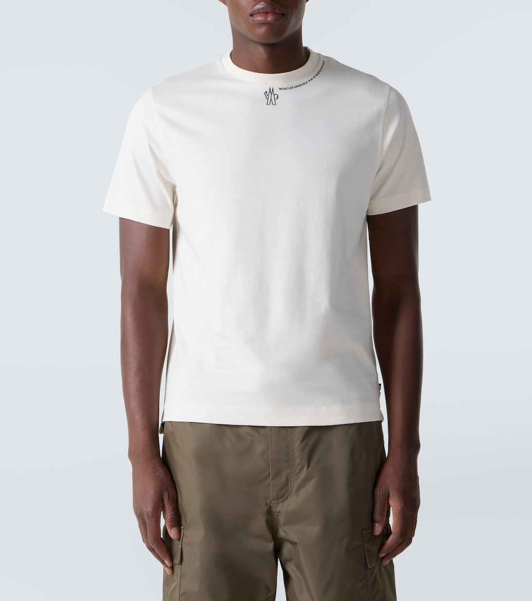 Camiseta de jersey de algodón con logo | Moncler Grenoble