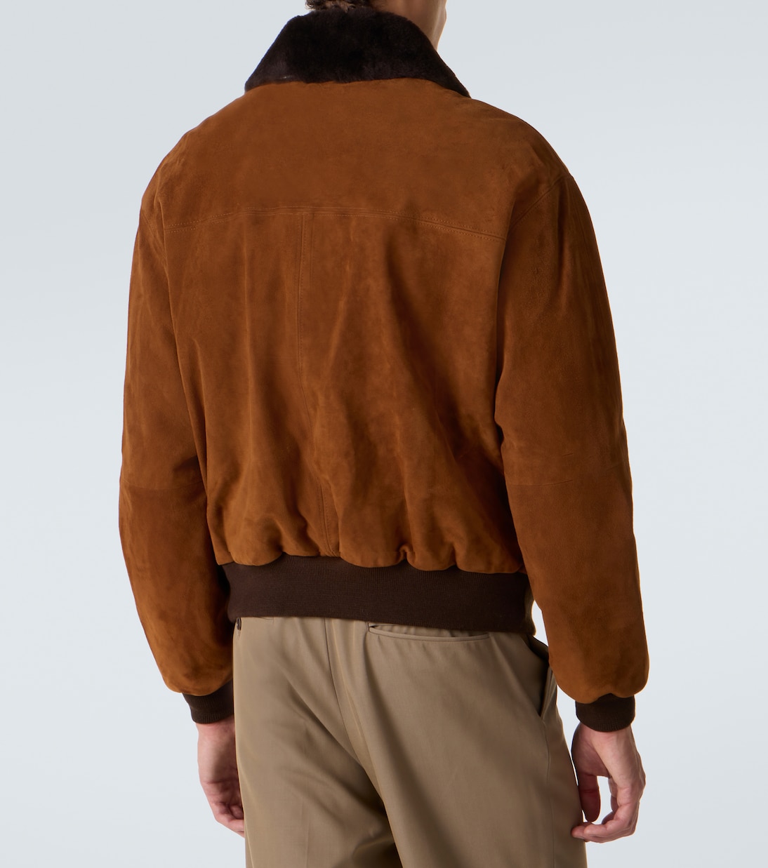 Chaqueta de ante con borrego | Auralee