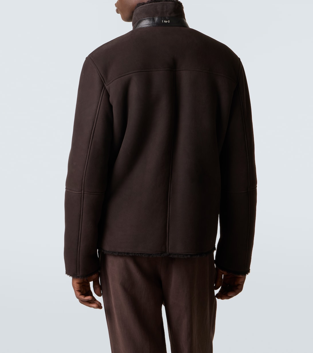 Shearling-trimmed suede jacket | Herno