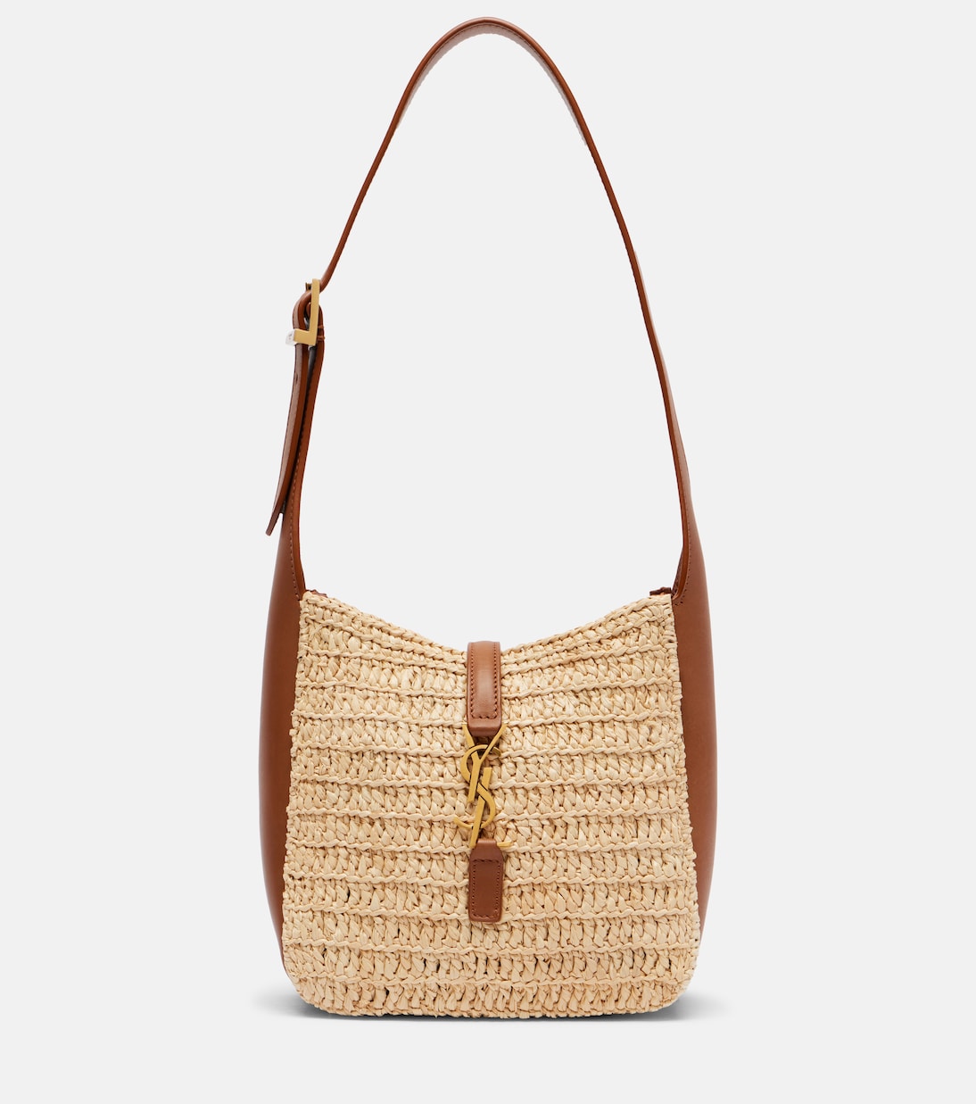 Sac Le 5 à 7 Baby en raphia | Saint Laurent