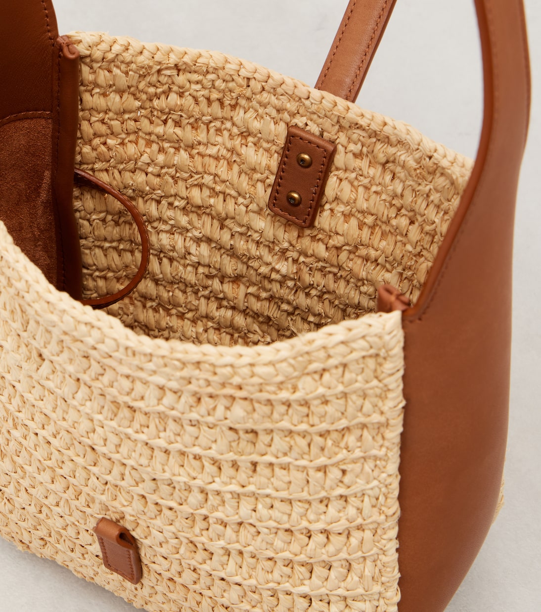 Sac Le 5 à 7 Baby en raphia | Saint Laurent