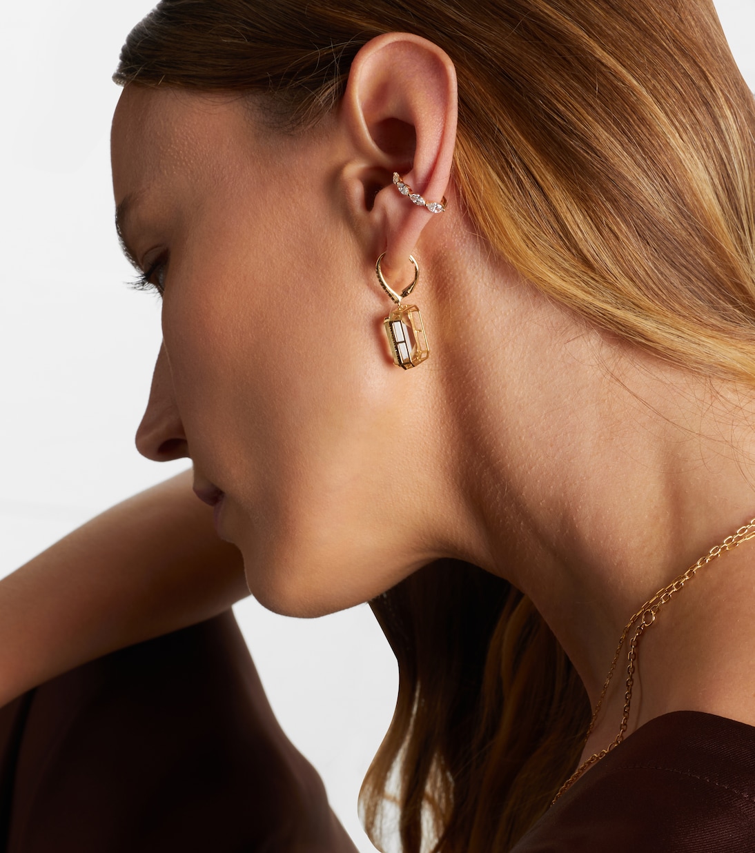 18kt gold ear cuff with diamonds | Shay Jewelry