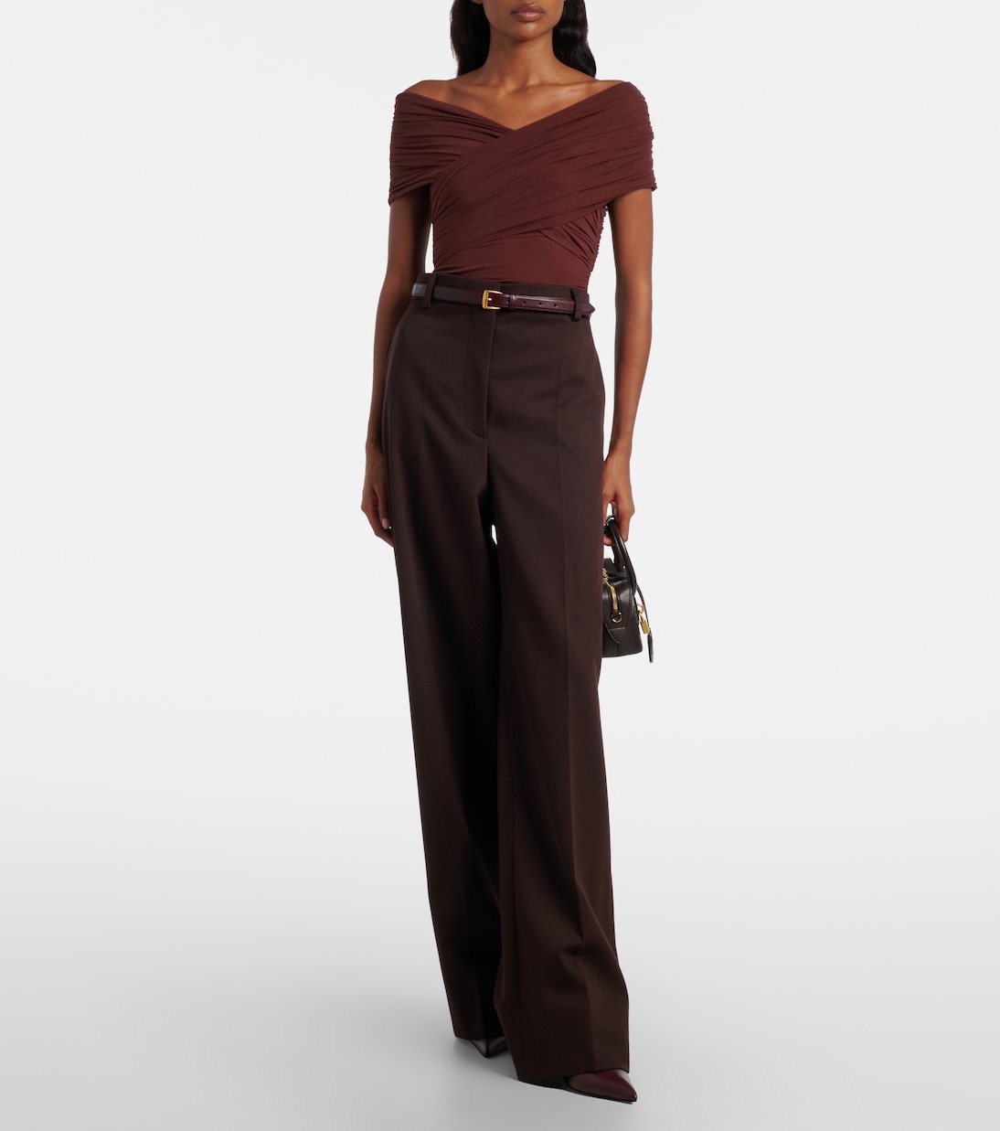 Jacques gathered off-shoulder bodysuit | SIR