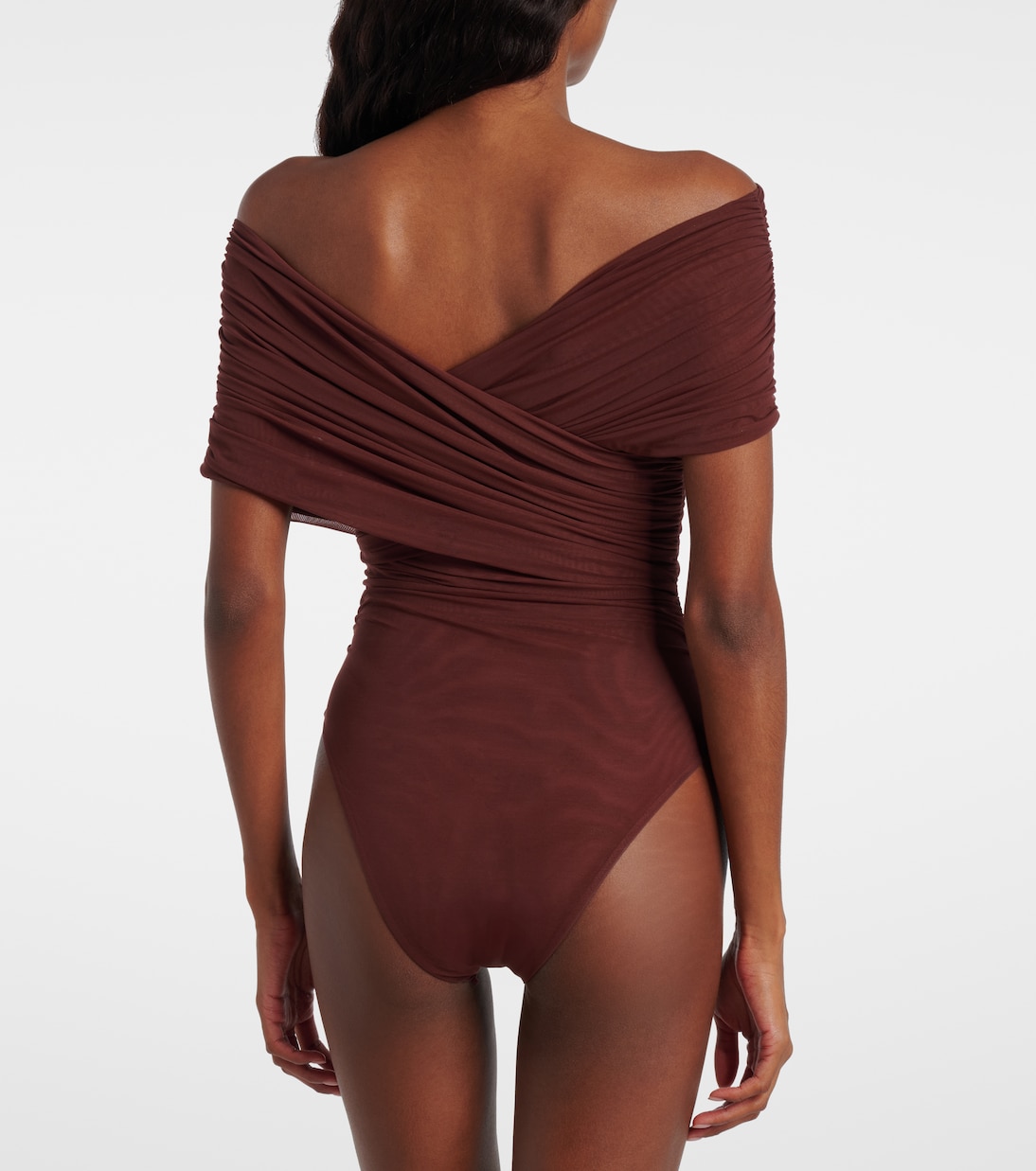 Jacques gathered off-shoulder bodysuit | SIR