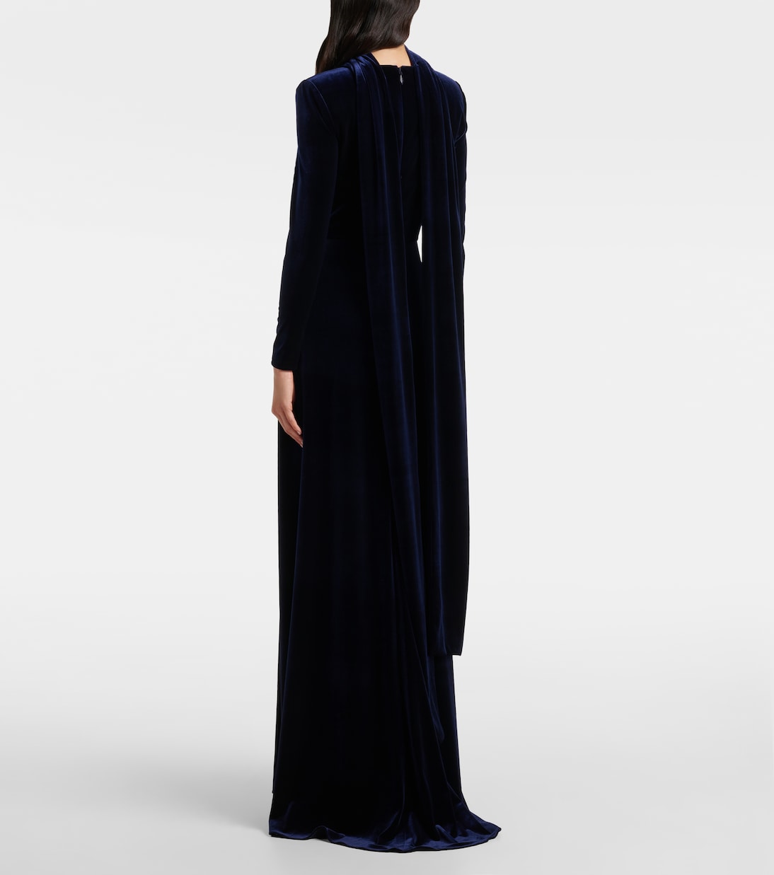 Belted velvet gown | Monique Lhuillier