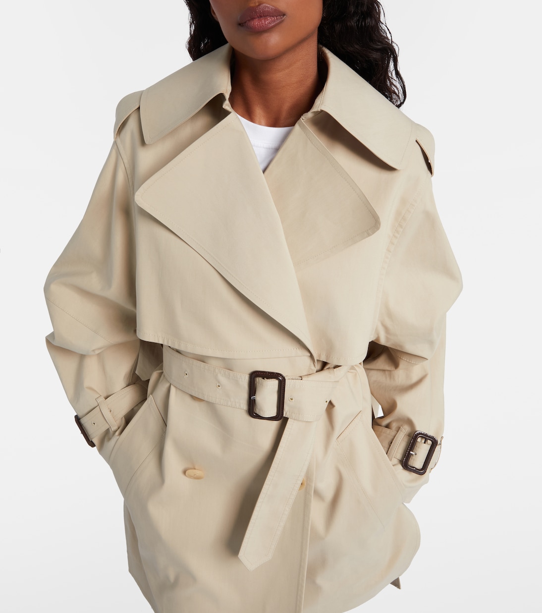 Double-breasted cotton trench coat  | Givenchy