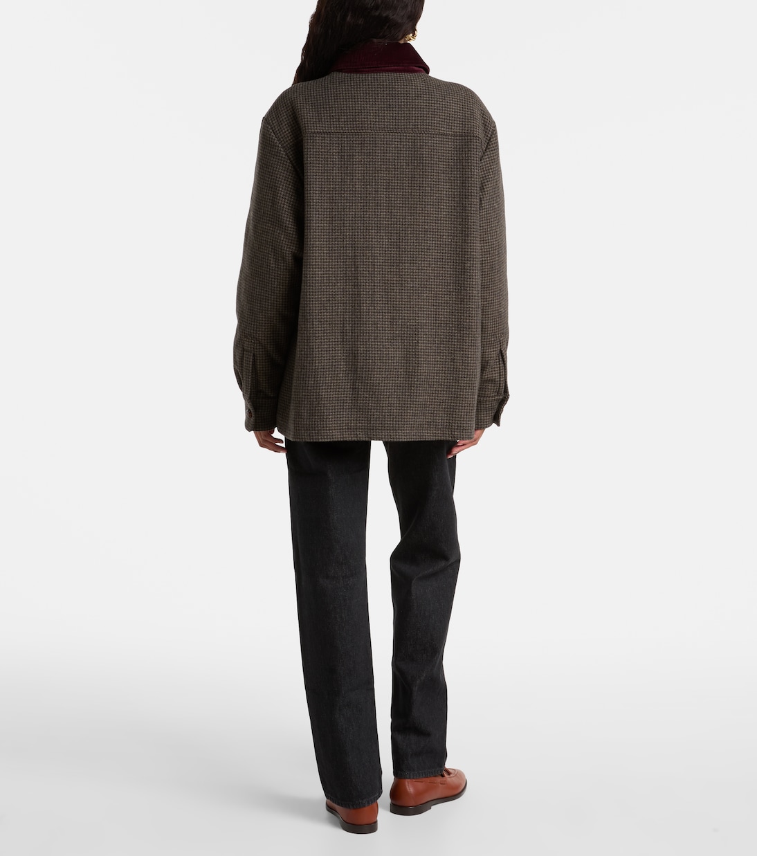 Berber corduroy-trimmed wool-blend jacket | Blazé Milano