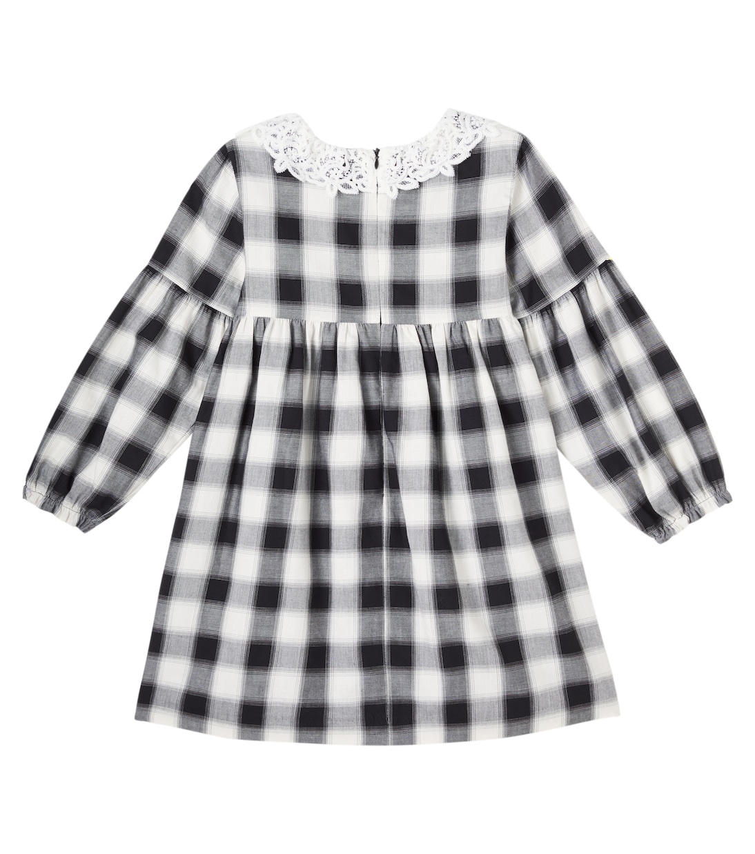 Robe en coton à carreaux et dentelle | Tartine et Chocolat