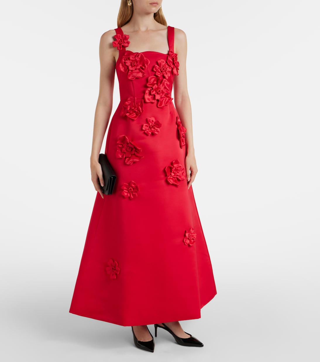 Rianne floral-appliqué maxi dress | Leo Lin