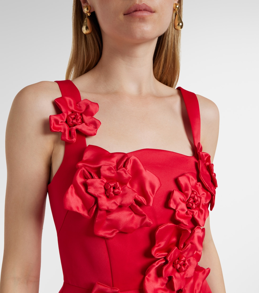 Rianne floral-appliqué maxi dress | Leo Lin