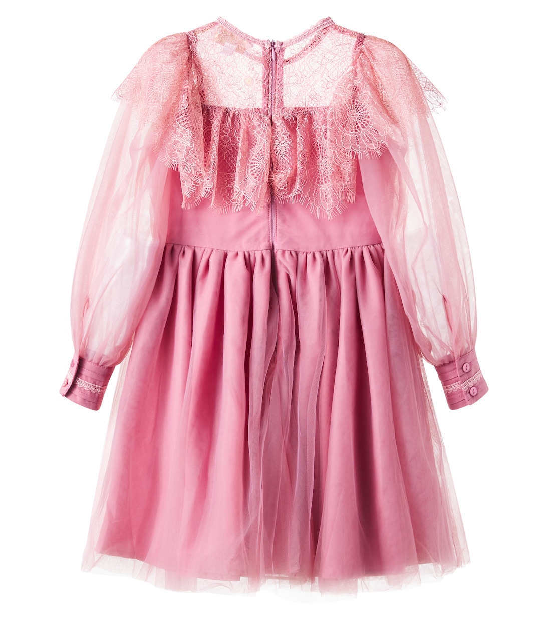 Lace-trimmed tulle dress | Petite Amalie  