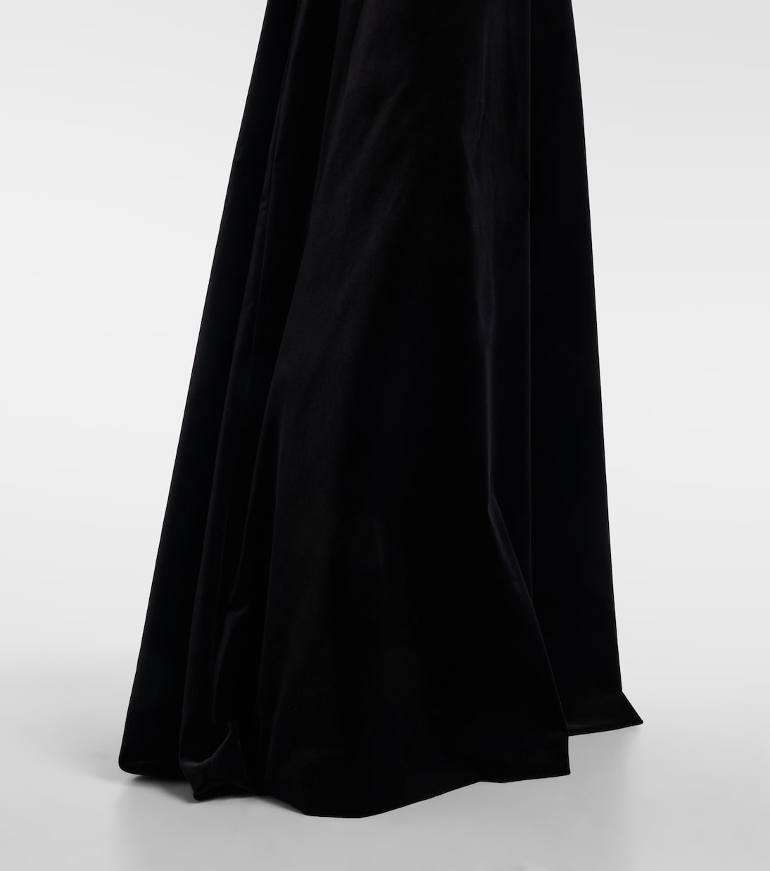 Open-back cotton velvet gown | Max Mara