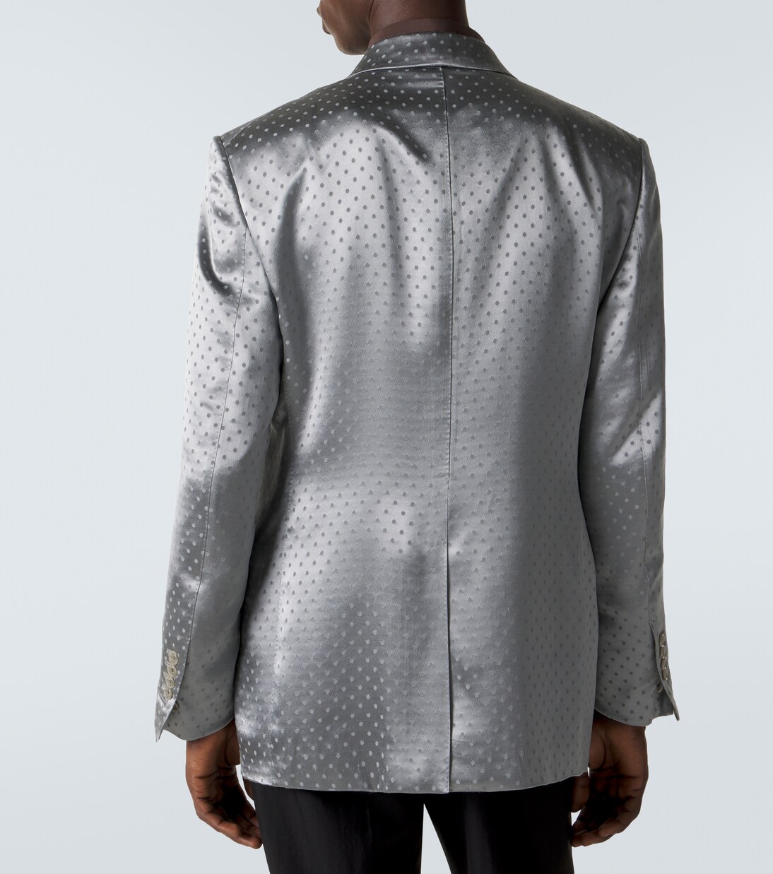 Polka-dot satin jacquard blazer | Tom Ford