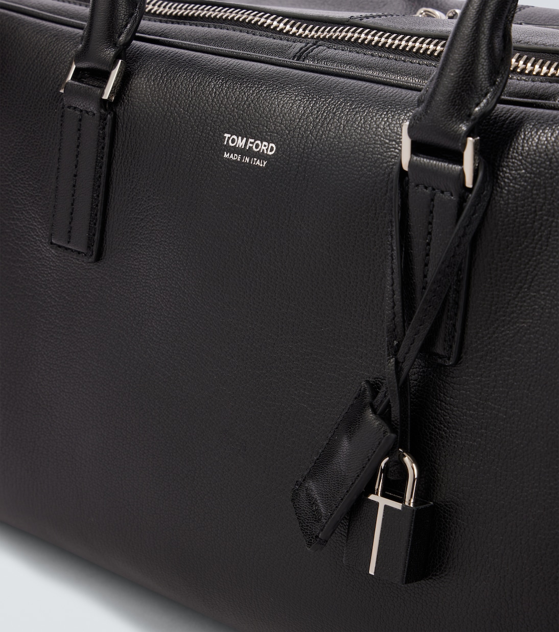 Logo leather duffel bag | Tom Ford