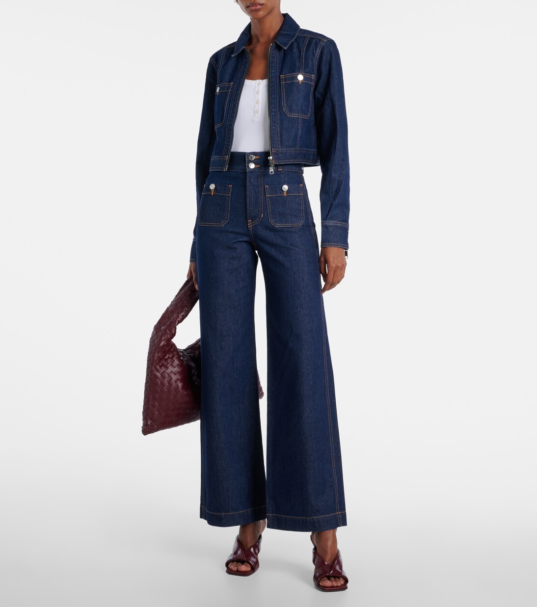 Taylor wide-leg jeans | Veronica Beard