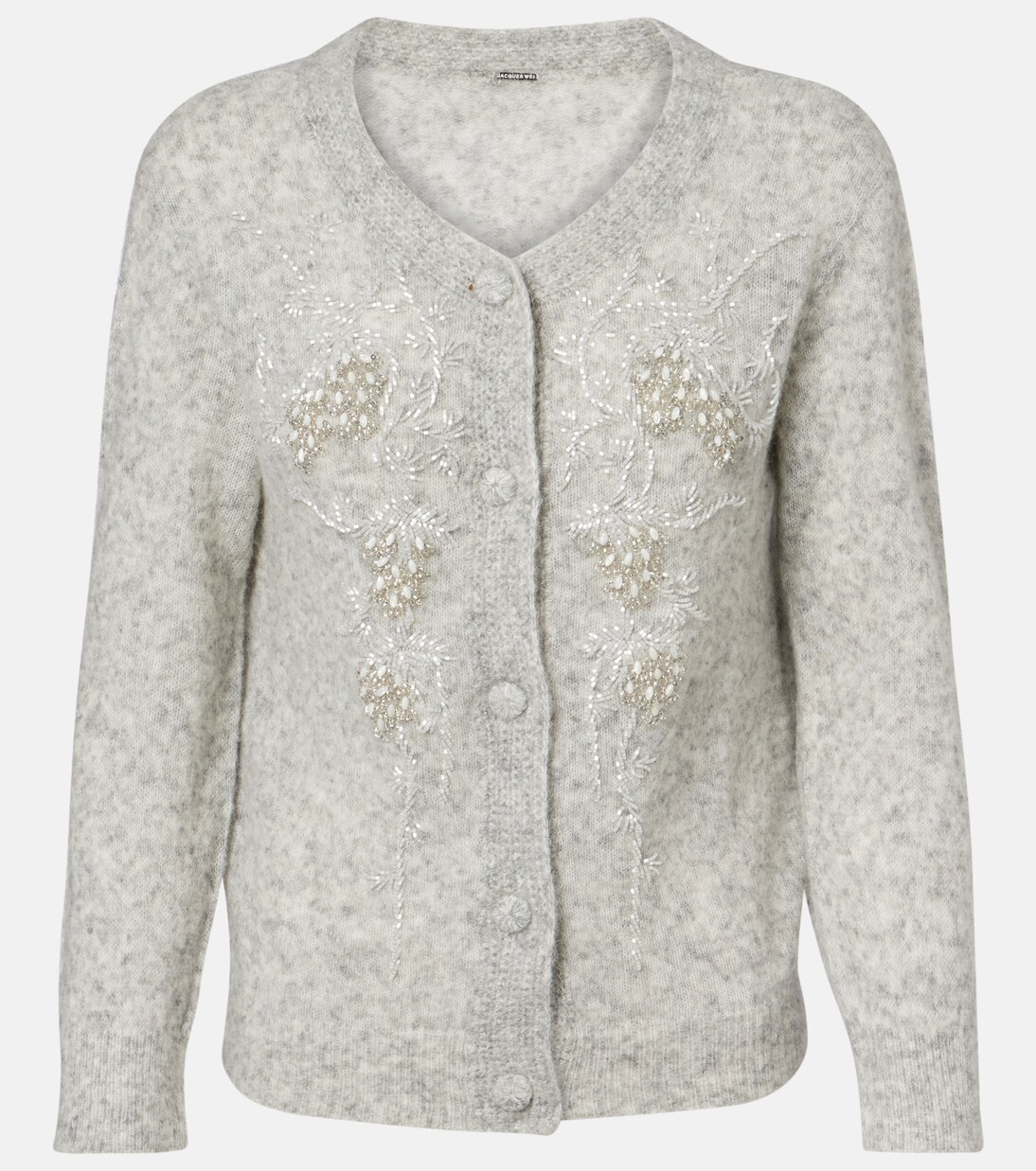 Beaded alpaca and wool-blend cardigan | Jacques Wei