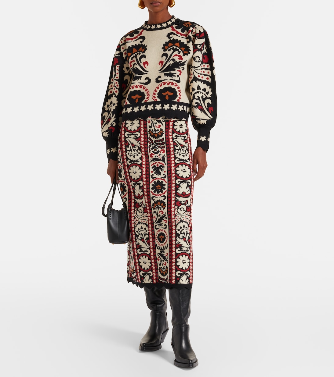 Tapestry Stripes jacquard sweater | Farm Rio