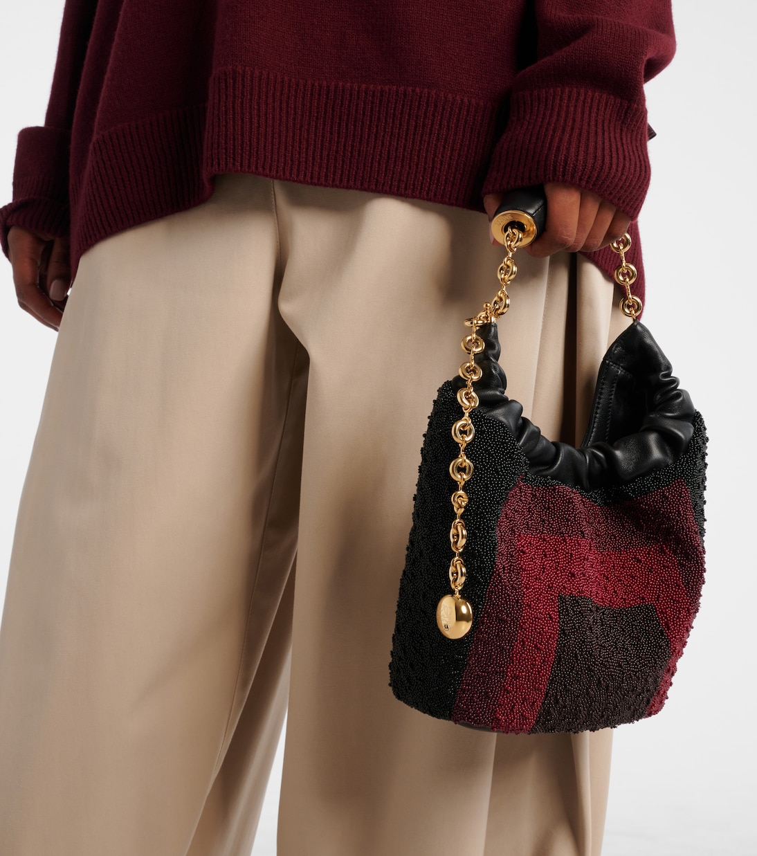 Squeeze Mini beaded leather tote bag | Loewe
