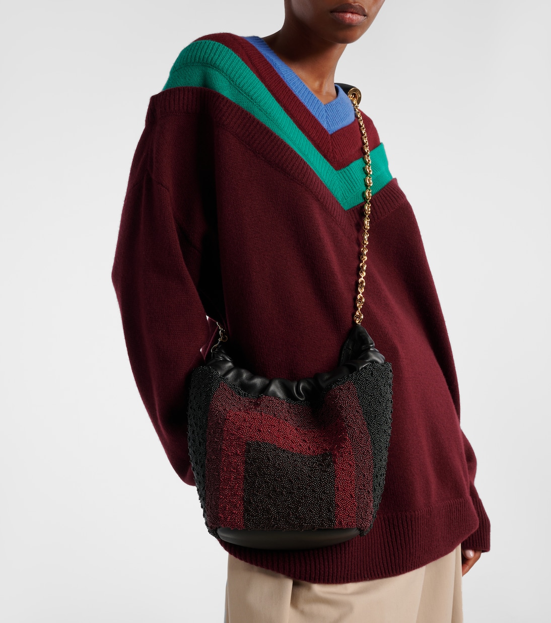 Squeeze Mini beaded leather tote bag | Loewe