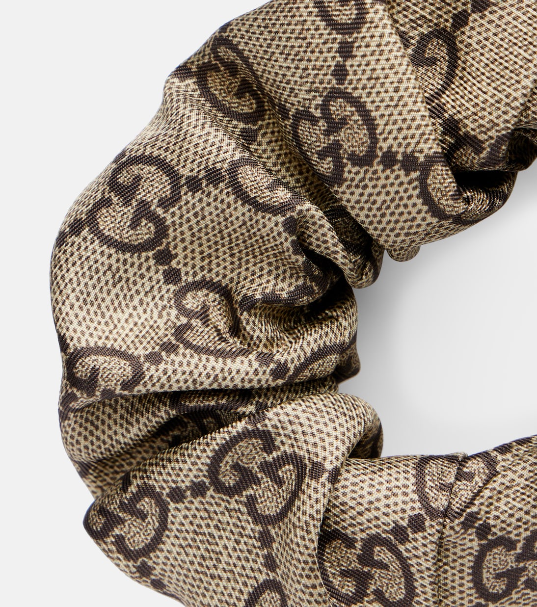 GG jacquard silk scrunchie | Gucci