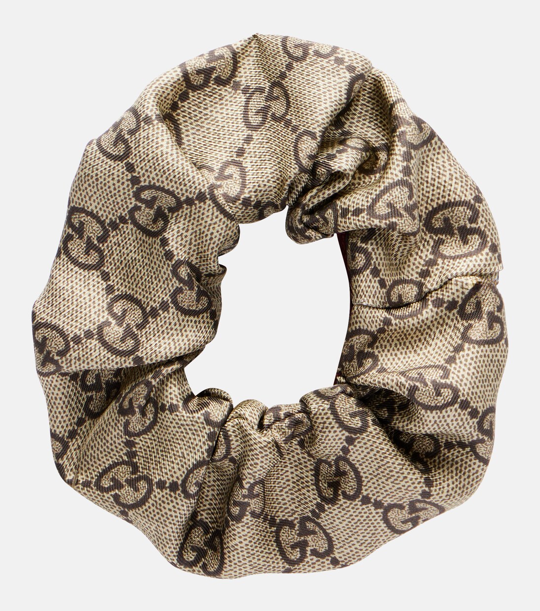 GG jacquard silk scrunchie | Gucci