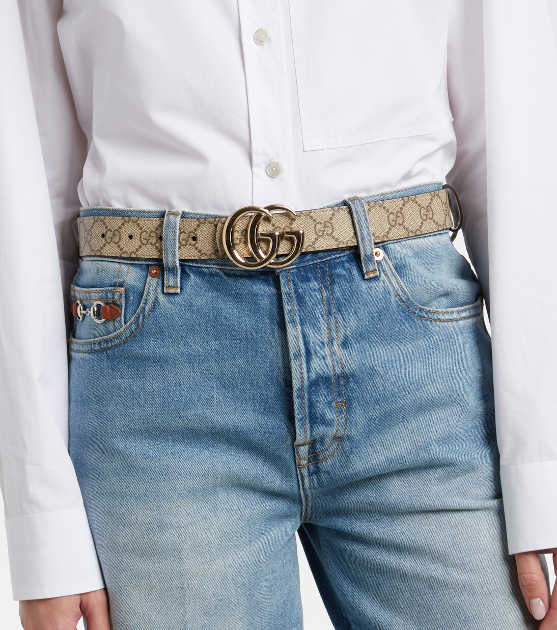 GG Marmont reversible leather belt | Gucci