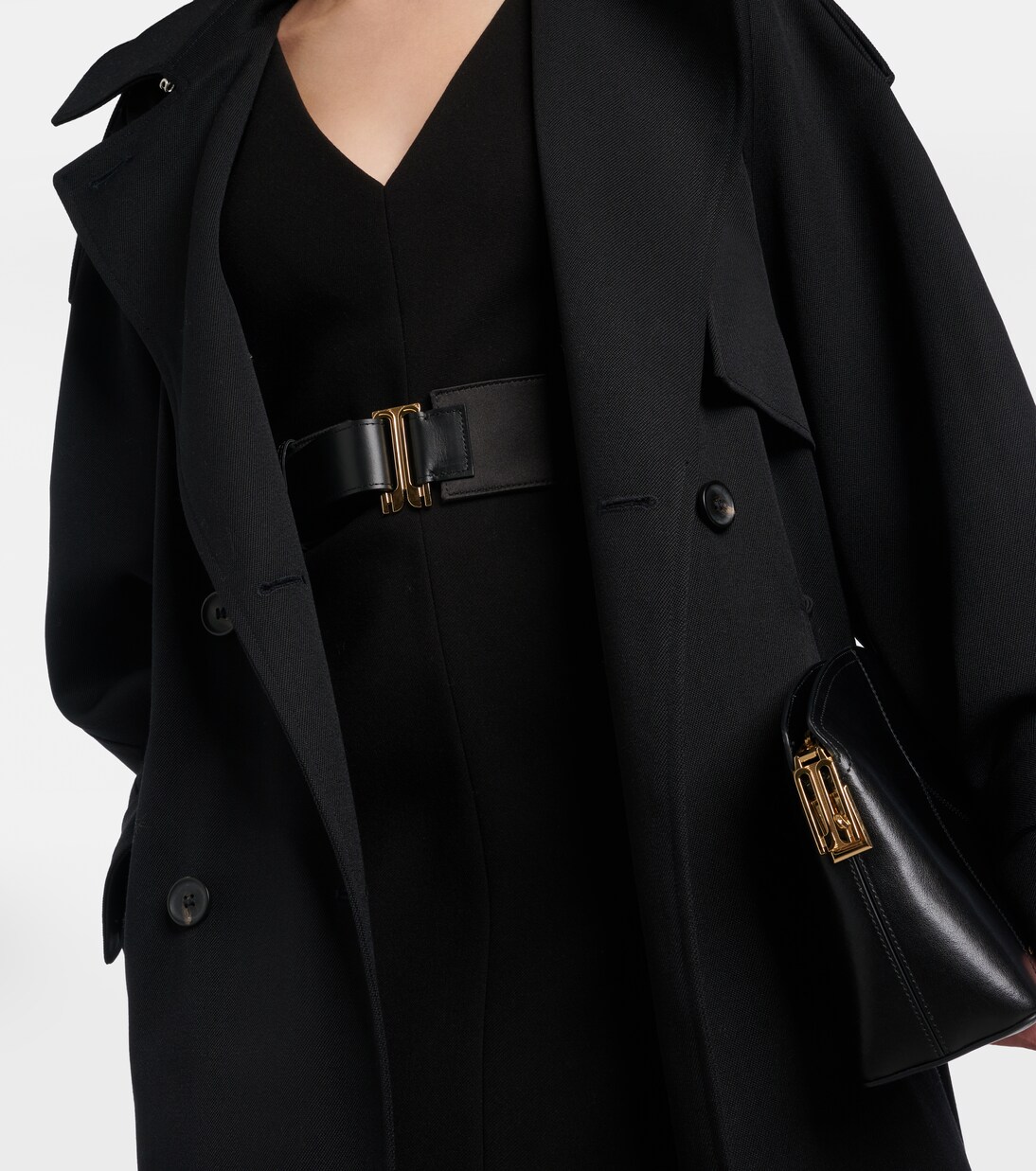 Wide leather belt  | Victoria Beckham