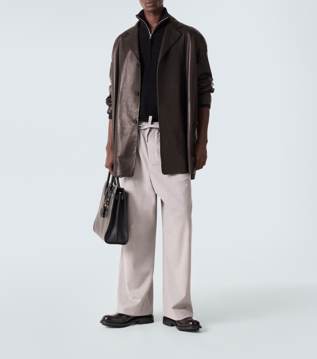 Cotton and cashmere turtleneck sweater | Allude