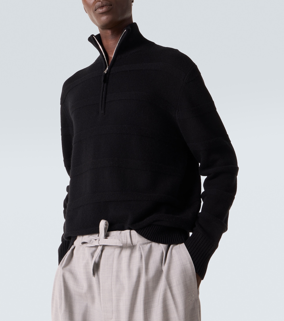 Cotton and cashmere turtleneck sweater | Allude