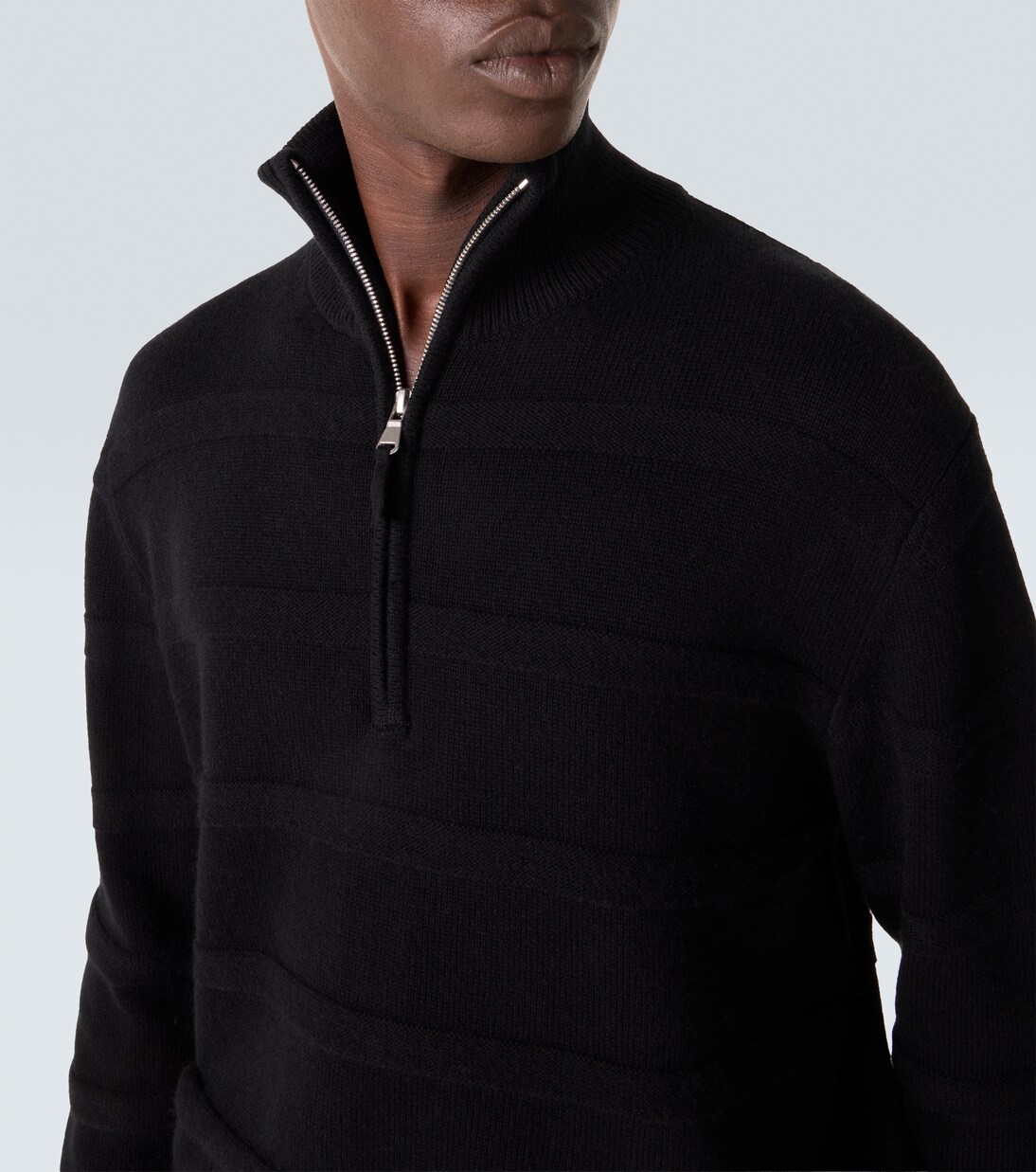 Cotton and cashmere turtleneck sweater | Allude