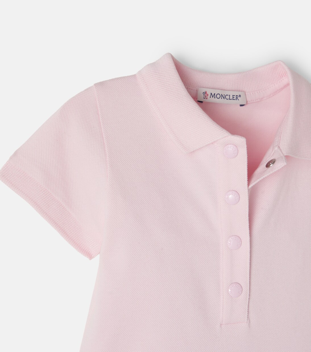 Baby - Abito polo in piqué di misto cotone | Moncler Enfant