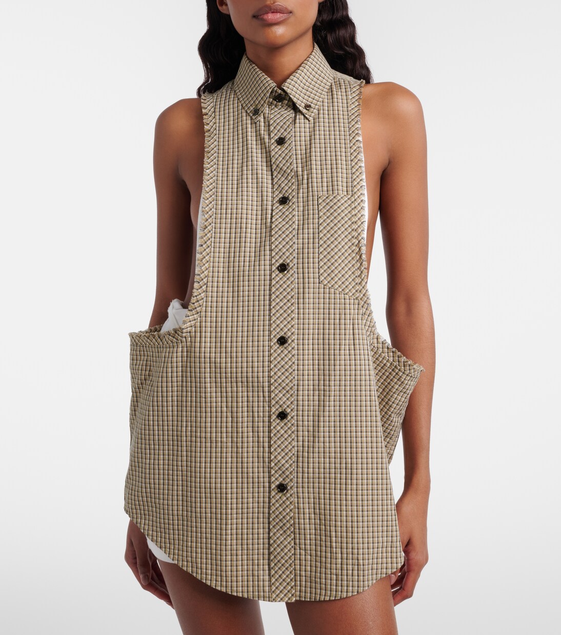 Checked cotton shirt | Versace