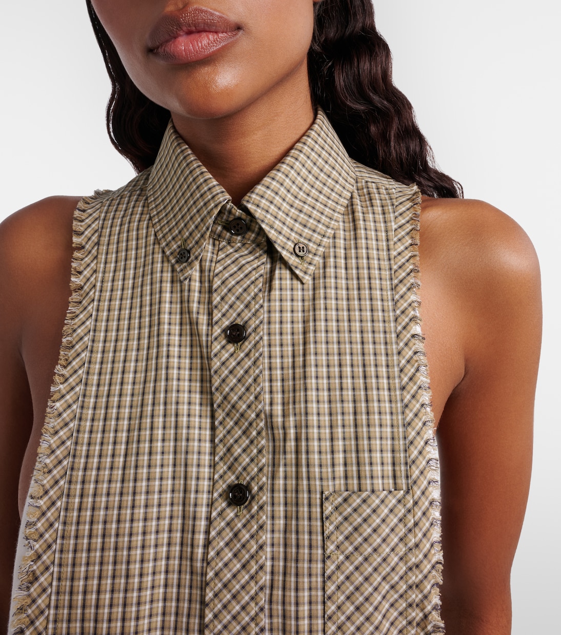 Checked cotton shirt | Versace