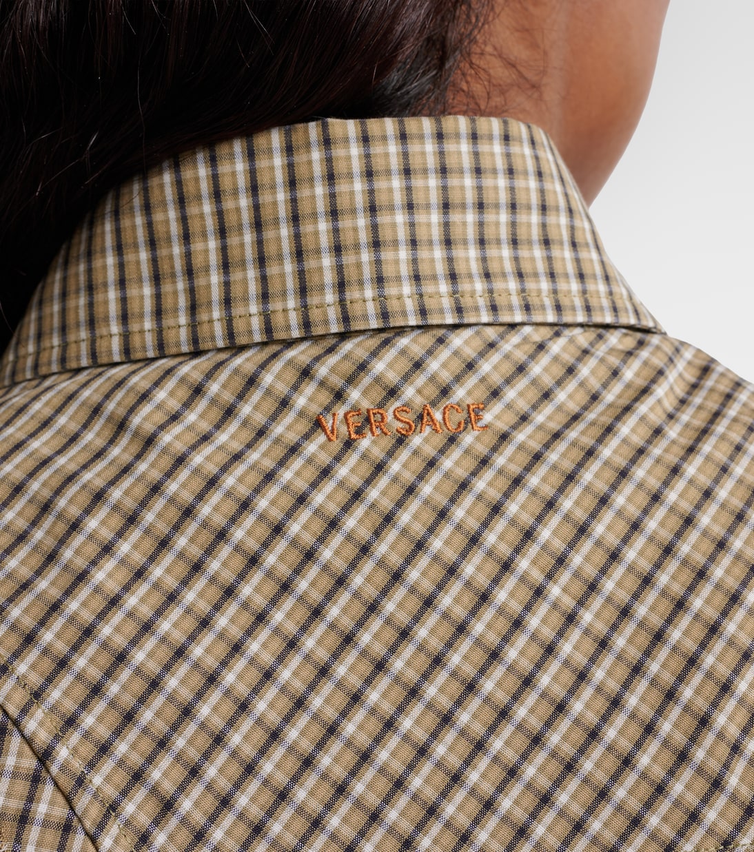 Checked cotton shirt | Versace